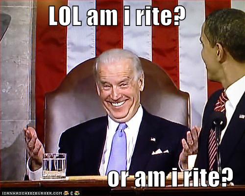 Amused Biden is amused.